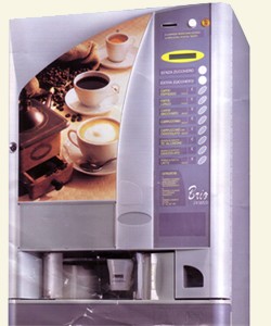 מכונת קפה אוטומטית למשרד על בסיס פולי קפה ואבקות